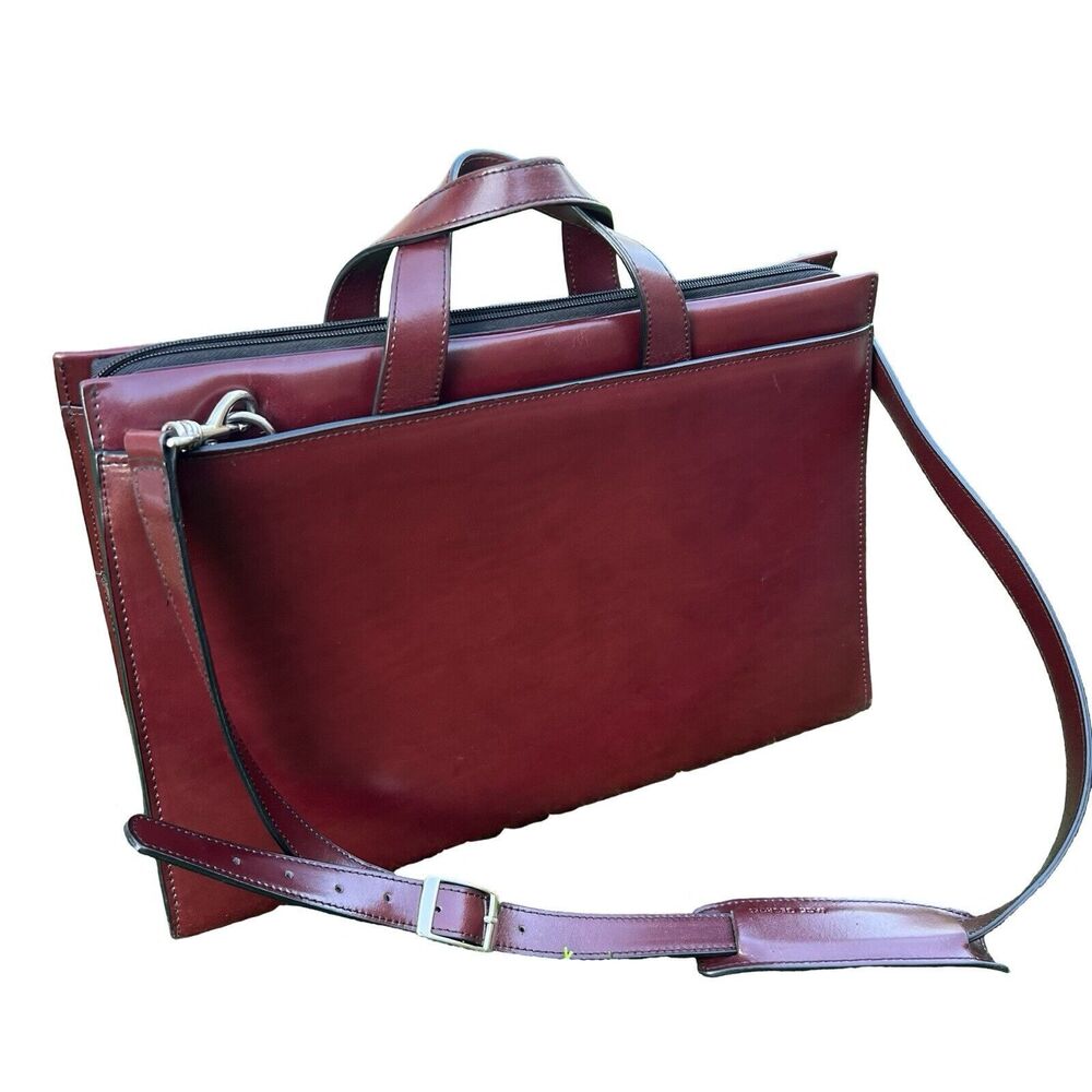 Jack Georges Milano Leather Business Laptop Case - Picture 1 of 11